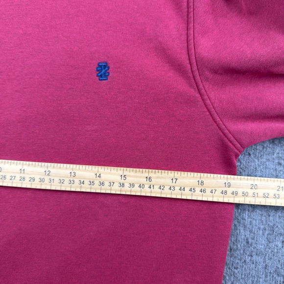 IZOD Advantage Performance Sweatshirt Mens Small Red Crewneck Fleece 45GK008 - Picture 5 of 8